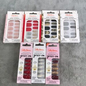 Sally Hansen Perfect Press-on and Nail Strip Bundle All New